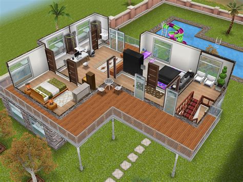 The Sims Free Play Modern house #2 #sims #thesims #house #ideas