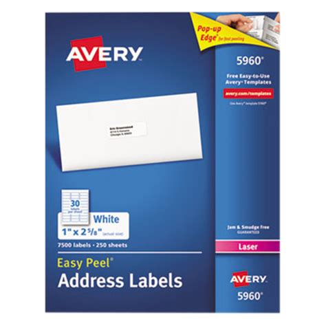 Avery 5960 Label Template