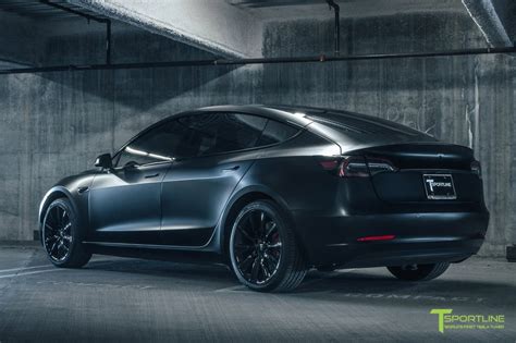 Tesla Model 3 in 'matte black' makes a comeback with aftermarket mods - Electrek