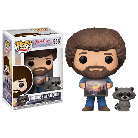 FUNKO POP! TELEVISION: Bob Ross - Bob Ross With Raccoon - Walmart.com - Walmart.com