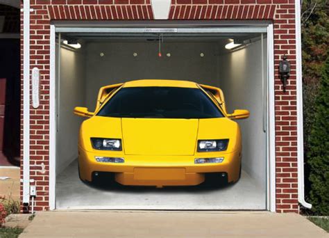 Interesting and Funny Garage Door Murals - Zero To 60 Times