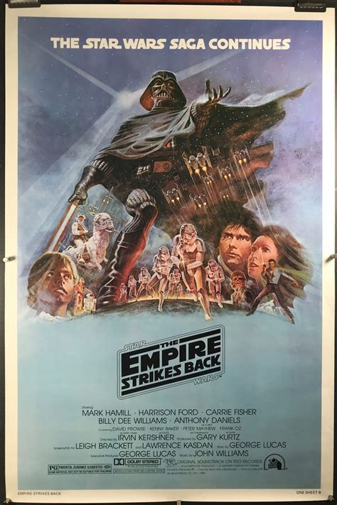 EMPIRE STRIKES BACK, Original Studio Release Rolled Movie Poster ...