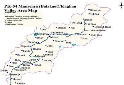 Mansehra District Map