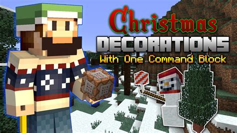 Minecraft: Christmas Decorations with One Command Block! (1.9 Snapshot) - YouTube