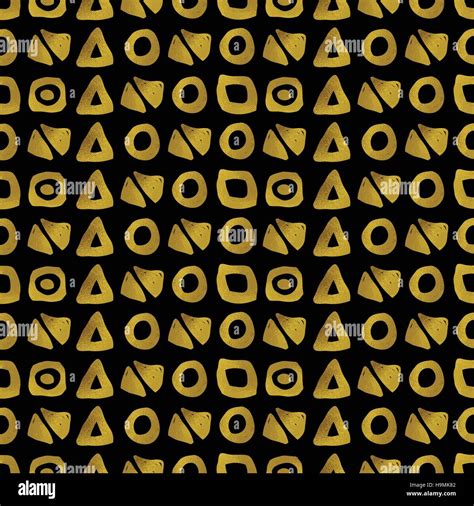 Geometric black and gold seamless pattern Stock Vector Image & Art - Alamy