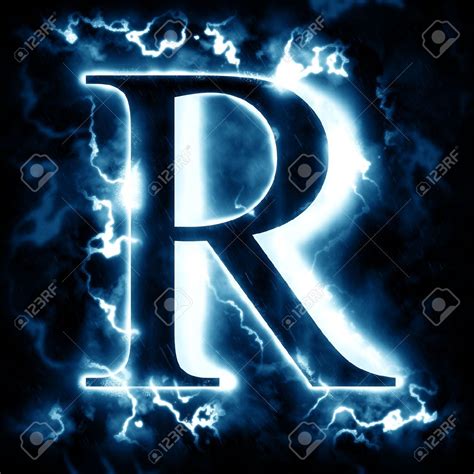 Lightning Letter R Banco De Imagens Royalty Free, Ilustrações, Imagens E Banco De Imagens ...