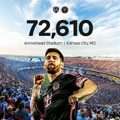 Inter Miami vs Kansas City achieved the 4th BEST PUBLIC ATTENDANCE ...