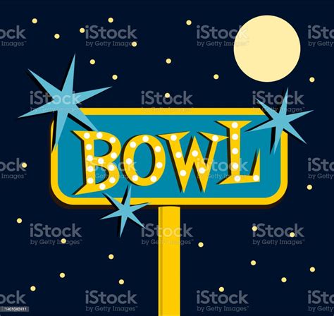 Bowling Alley Stock Illustration - Download Image Now - Advertisement, Alley, American Culture ...