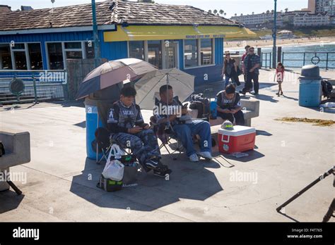 Fishing Pier at Redondo Beach in California;USA;America Stock Photo - Alamy