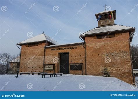 Entrance Gate To Trakai History Museum in Peninsular Medieval C Editorial Stock Photo - Image of ...