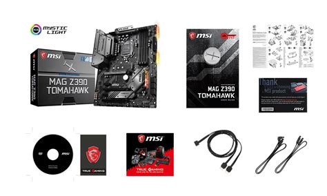 MSI z390 TOMAHAWK box content