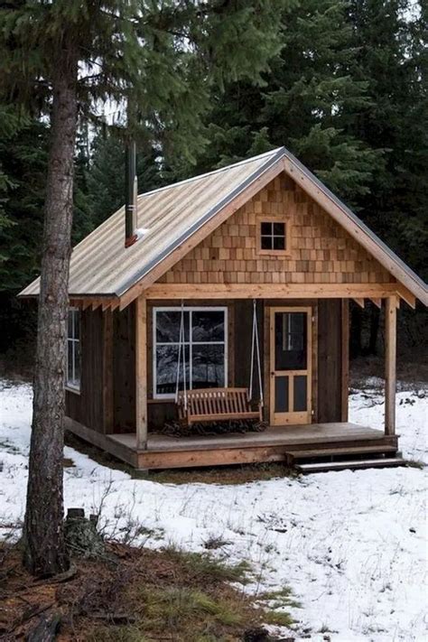 49 dream house natural home decor 1 > Fieltro.Net | Small log cabin, Tiny house cabin, Log cabin ...