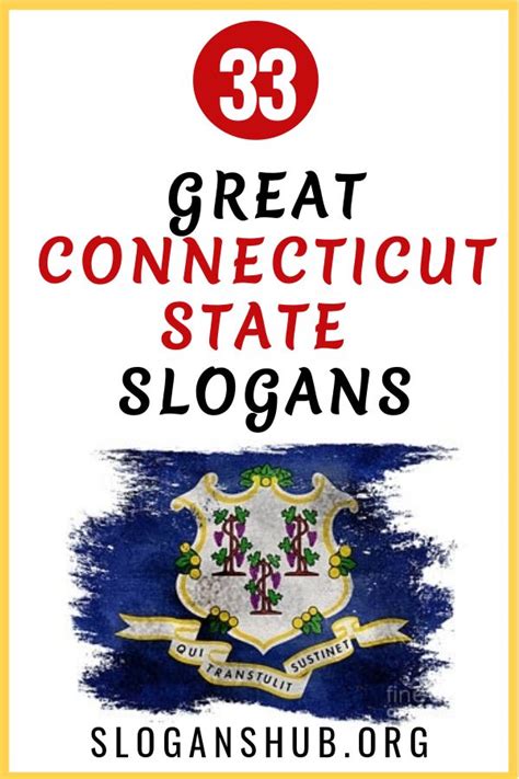 Connecticut Slogans | Slogan, State mottos, Connecticut