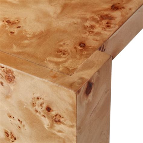 Niche Burl Wood Console Table 34" + Reviews | CB2 | Wood console, Wood console table, Burled wood