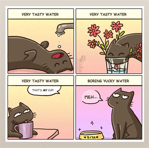 101 Comics That Purrfectly Capture Life With Cats | Bored Panda