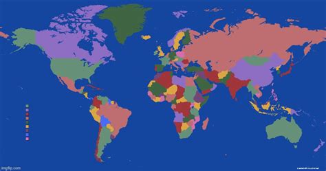 I made the Yakko's World Map Template in MapChart - Imgflip