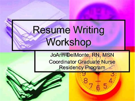 Resume Writing Workshop PPT for 8th - Higher Ed | Lesson Planet