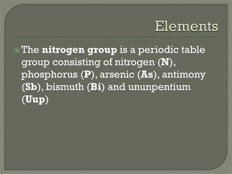 Periodic Table Nitrogen Group - Periodic Table Timeline