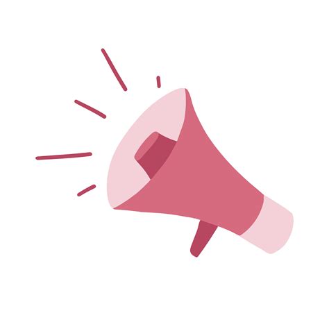 Pink girly megaphone isolated on white vector - Download Free Vectors ...