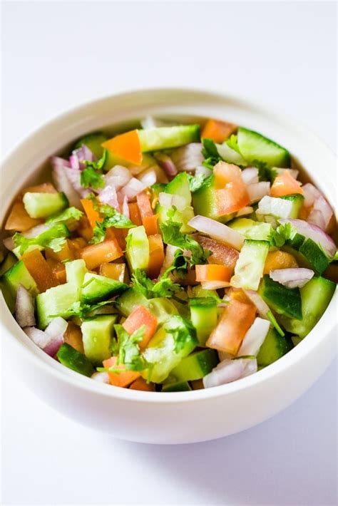 Indian Salad (Kachumber Salad) - I Knead to Eat