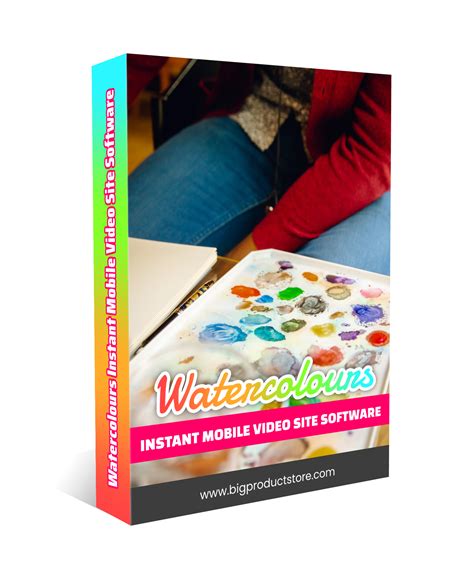 Watercolors Instant Mobile Video Site Software - BigProductStore.com