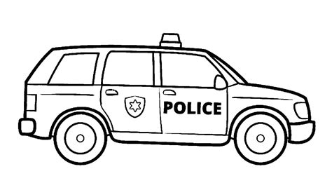 Police Car Coloring Pages | Printable Coloring Pages