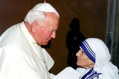 Mother Teresa And Pope John Paul Ii