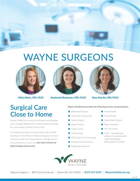 Wayne Surgeons in Greenville, OH | Wayne HealthCare