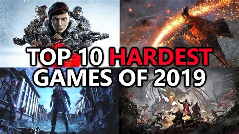 Top 10 HARDEST Games of 2019 - Xbox / PlayStation Completions - Achievement Awards - YouTube