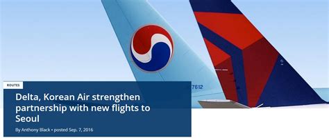 Delta, Korean Air 'Strengthen Partnership,' Except SkyMiles - Rapid ...