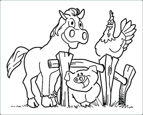 Coloring Pages Of Farm Animals For Preschoolers at GetColorings.com | Free printable colorings ...