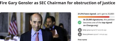 21,000 Sign Petition For SEC Chair to Resign