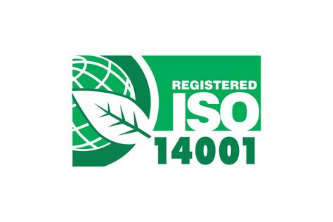 Registered ISO 14001 Green Leaf Logo