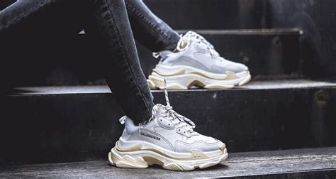 Here's What the Balenciaga Triple S "Cream" Looks Like On-Foot | Nice Kicks