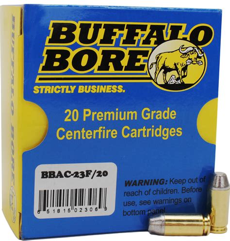 Buffalo Bore Ammunition Outdoorsman 40S&W 200 Grains Hard Cast FN (Per 20) Md: 23F/20 - 11062842