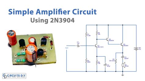 Simple Amplifier Circuit using Transistor 2N3904