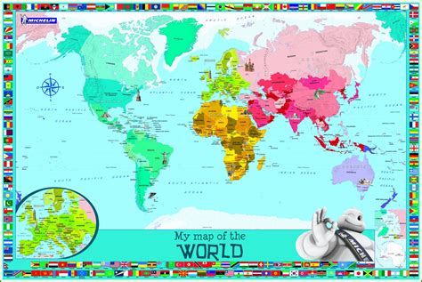 Michelin World Map Laminated - map : Resume Examples #ojYqjPMVzl
