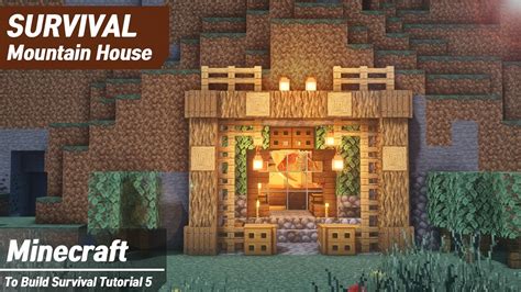 Minecraft : Mountain Start House l How to build (##10) - YouTube