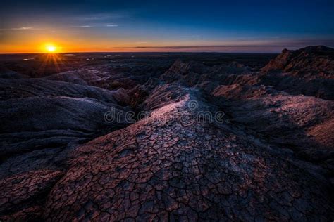 Sunrise in Badlands National Park Stock Image - Image of sunrise, scenery: 72368997