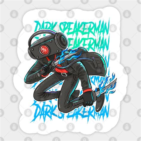 skibidi toilet dark speakerman - Skibidi Skibidi Toilet Toilet Skibid - Sticker | TeePublic