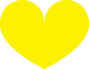 yellow hearts - Clip Art Library