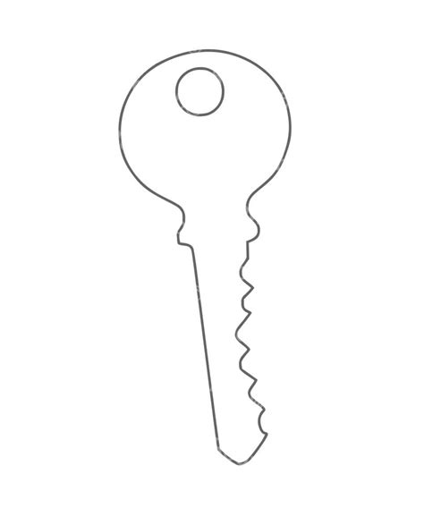 Padlock Key Outline - Rooweb