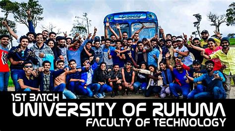 1st Batch University of ruhuna Faculty Of Technology Memories left ...