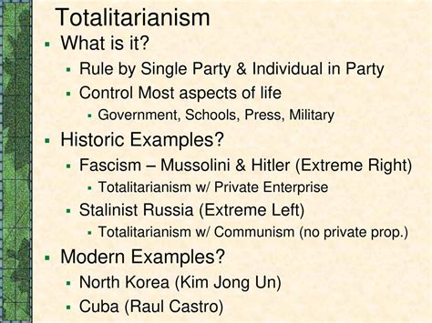 Totalitarianism Examples In History