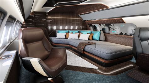 Design Q and Comlux Business Jet Interiors Airbus Boeing | Private plane interior, Private jet ...