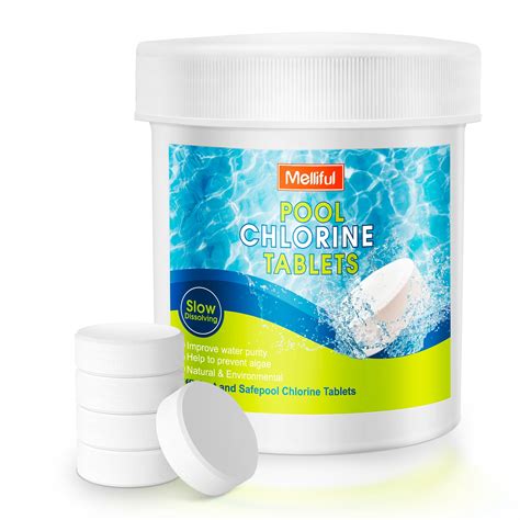 Melliful 180 Pcs Chlorine Tablets for Pools, Chlorine Stabilizer for ...