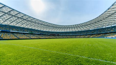 Empty football Stadium Online Zoom Background Template - VistaCreate