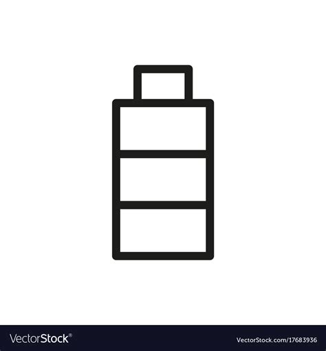 Battery icon on white background Royalty Free Vector Image