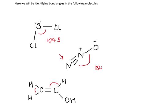 SOLVED:Give approximate values for the indicated bond angles: (a) Cl-S ...