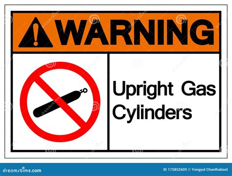 Warning Of Gas Cylinders Vector Illustration | CartoonDealer.com #131654662